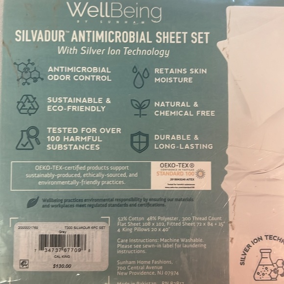 Silver Cal King 6 piece set - Picture 3 of 5